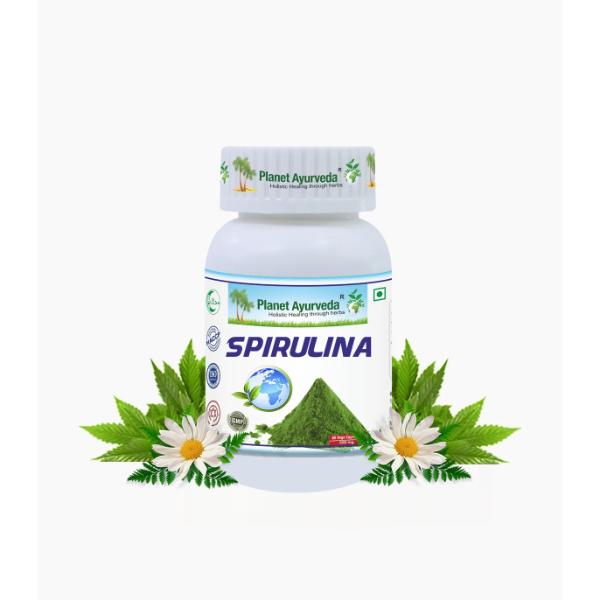 Spirulina Capsules dietary supplement Helps in meeting the nutritional needs of the body  60 capsules