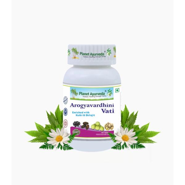 Arogyavardhni Vati Tablets  herbal remedy for  liver detoxification and supporting healthy liver  120 tablets