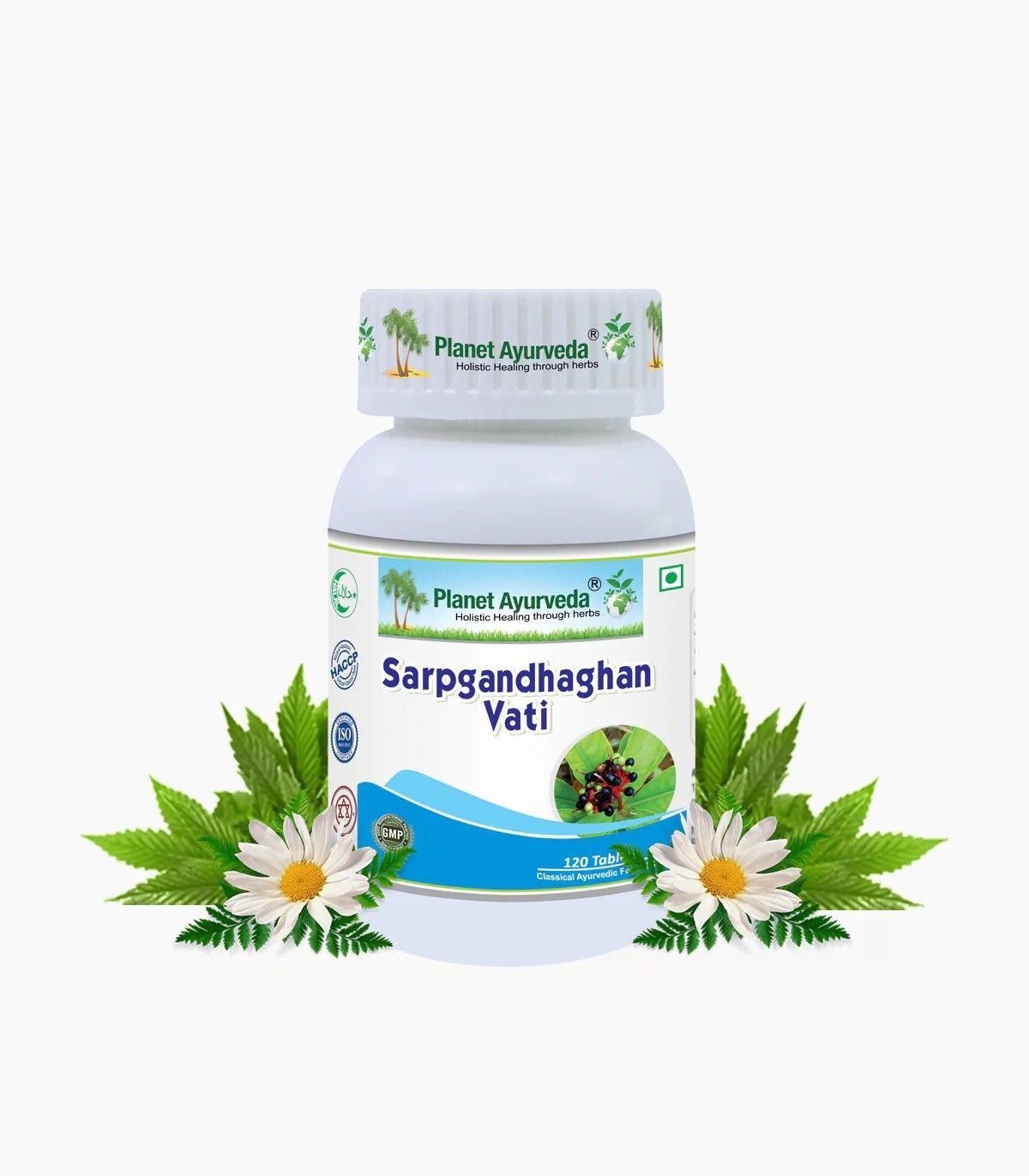 Sarpgandhaghan Vati Tablets herbal remedy for healthy blood pressure 120 tablets