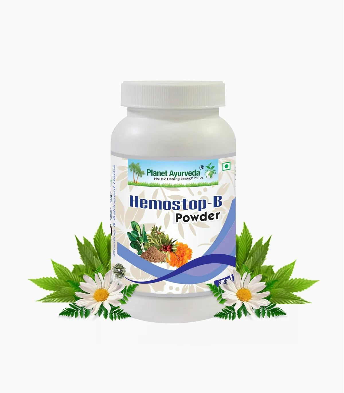 Hemostop B  herbal remedy useful in any kind of bleeding conditions 200gm powder