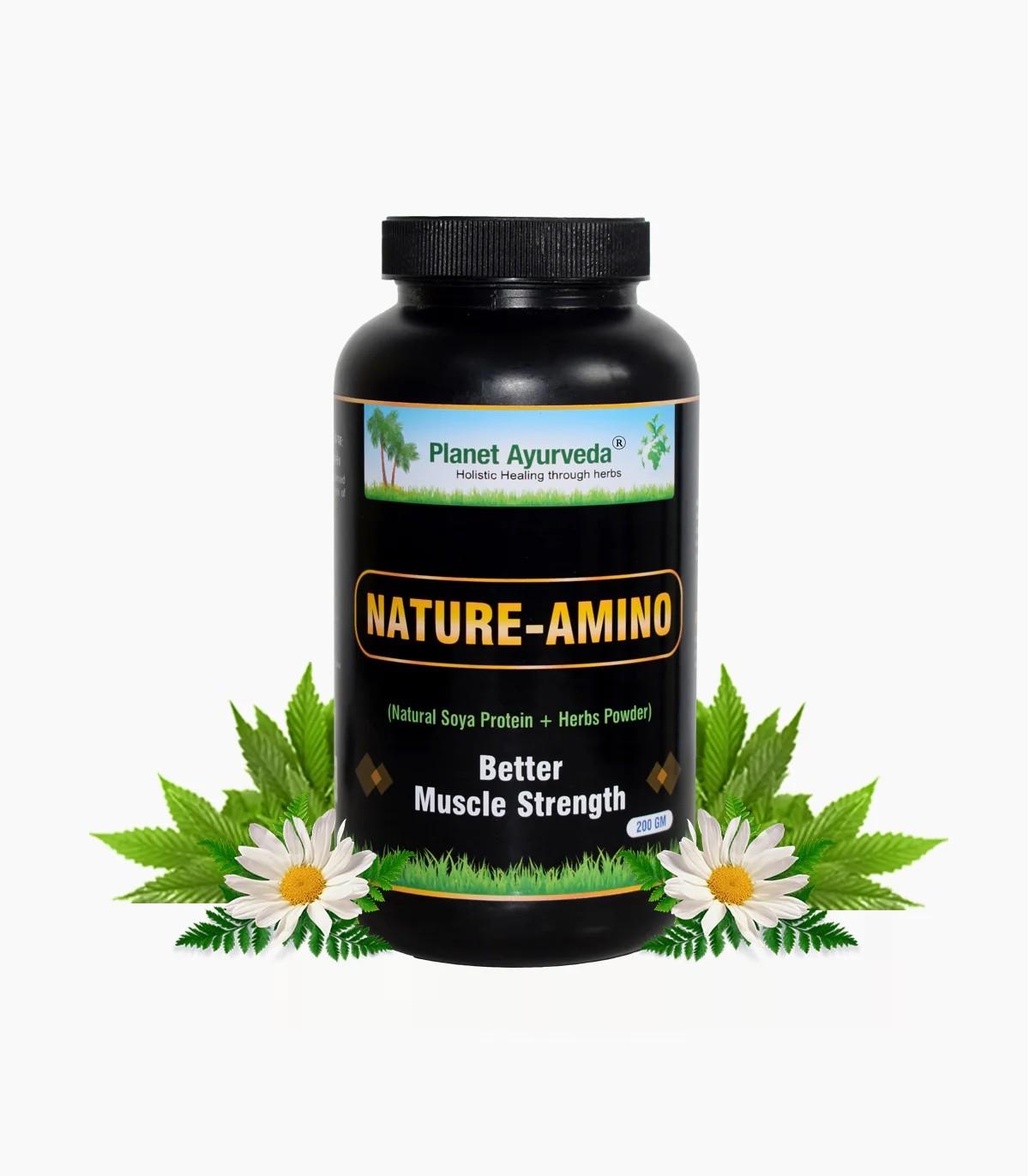 NatureAmino herbal supplement 100 plantpowered protein solution Nourishes the whole body 200gm powder