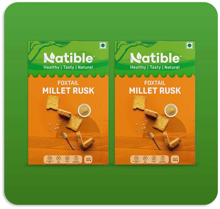Foxtail Millet Rusk  Combo Pack of 2