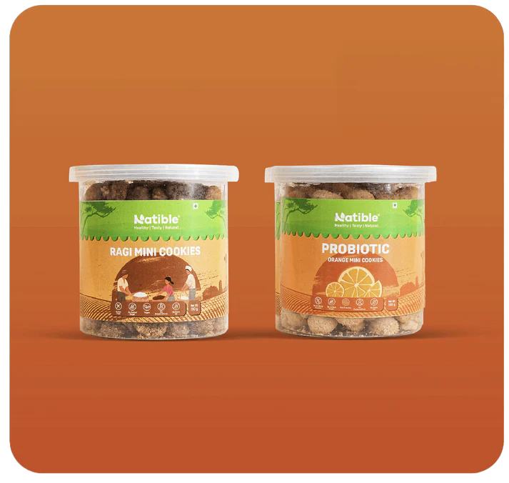 Mini Cookies Combo Pack Ragi  Orange Flavour