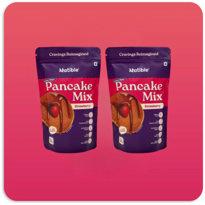 Instant Sprouted Millet Pancake MixStrawberry