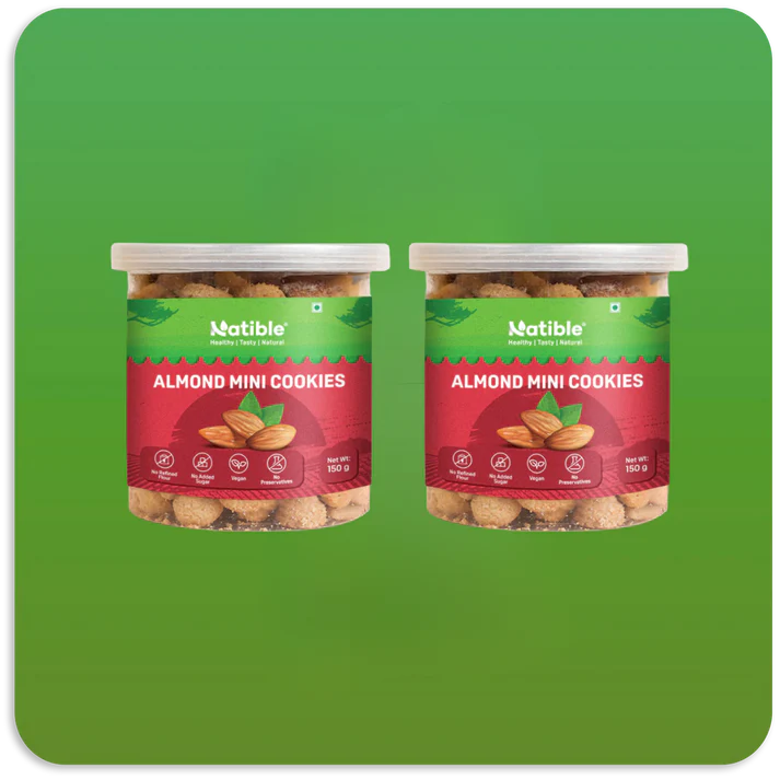 Natible Almond Mini Cookies Combo