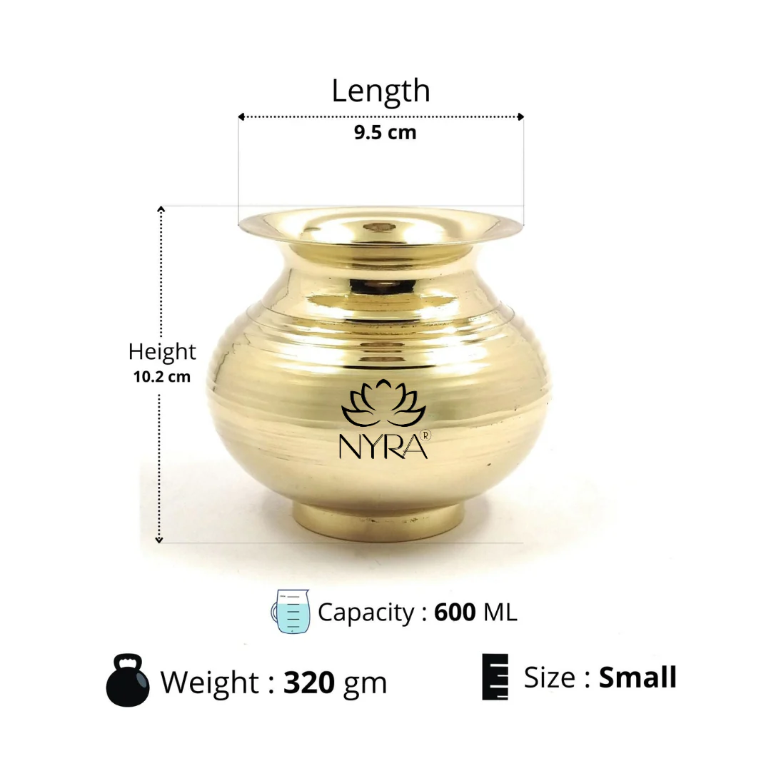 Pure Brass Kalash Peetal Lota 