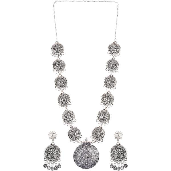Prizetaa Alloy Silver Jewelry Set Pack of 1 3
