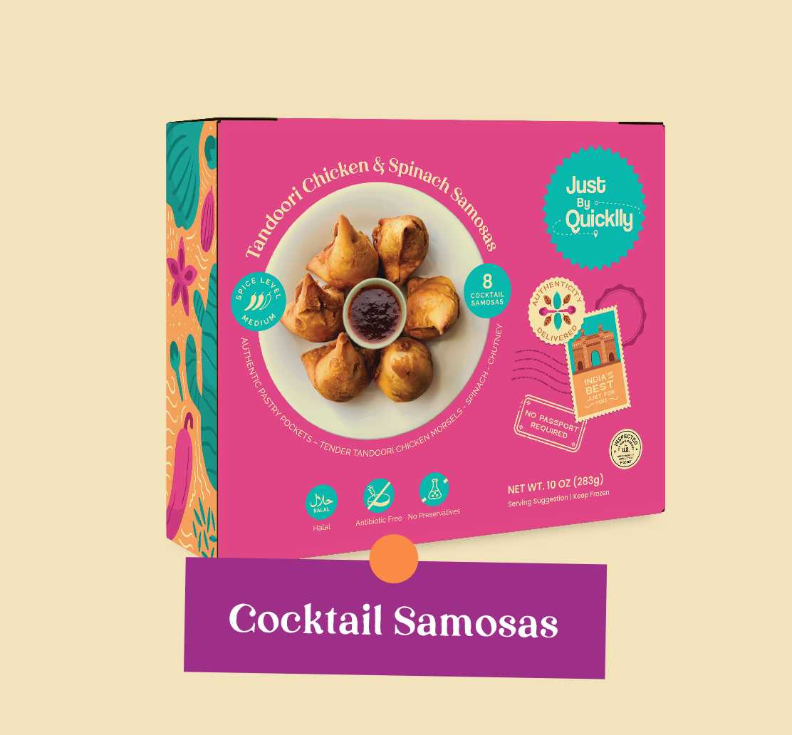 Tandoori Chicken & Spinach Samosas
