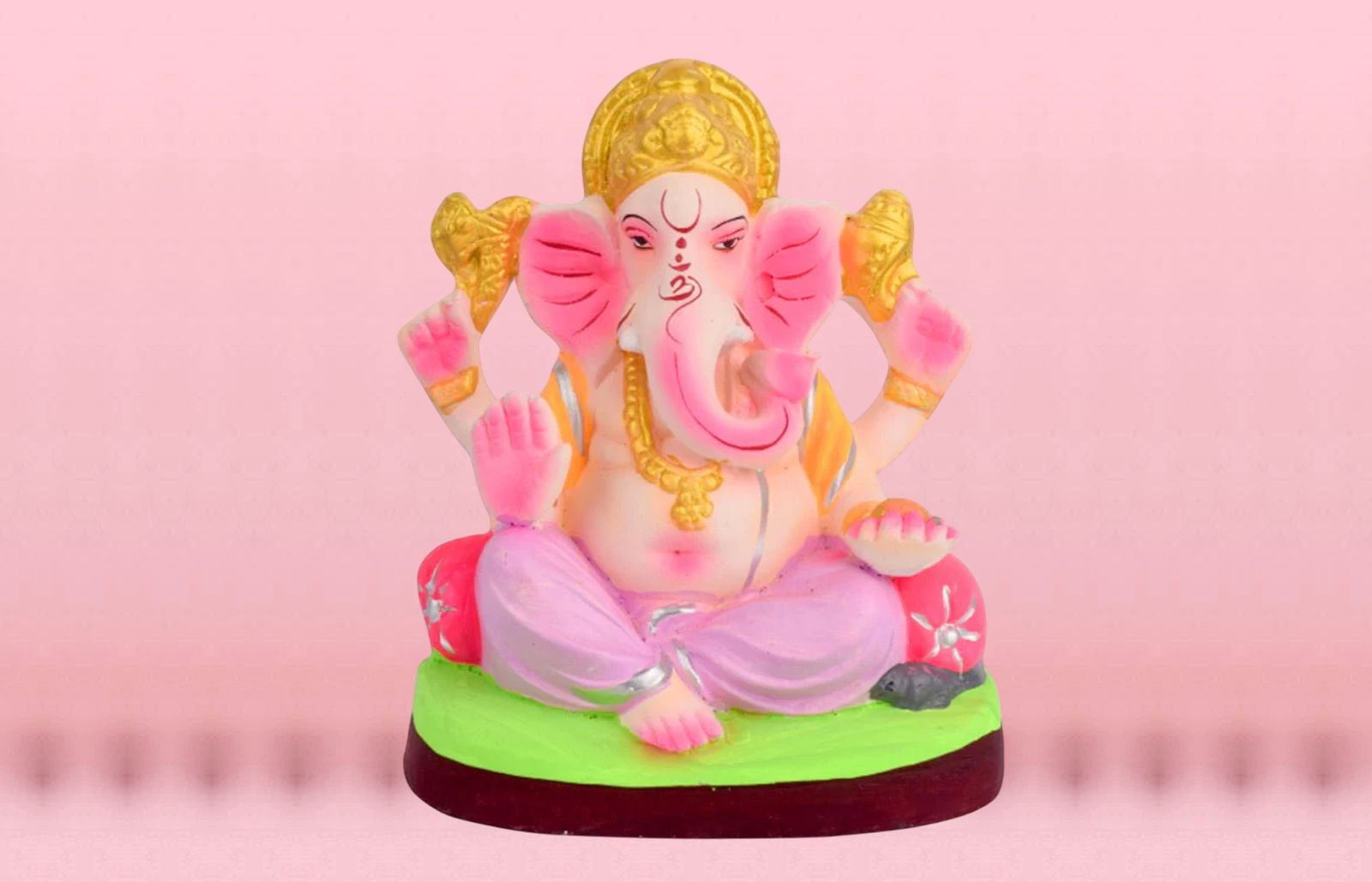 6.5 Inch Vighnaharta Eco-Friendly Ganesha Idol