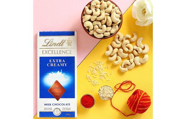 Bhai Dooj Celebration Lindt And Cashews Combo